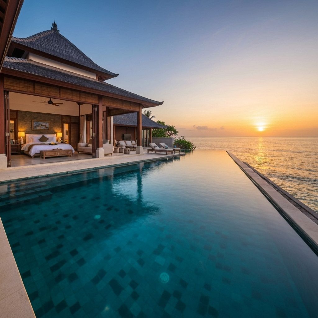 Luxury beachfront villa